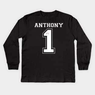 anthony edwards Kids Long Sleeve T-Shirt